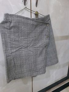 Checked Print Skorts