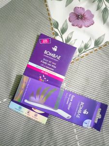 BOMBAE Face Razor With Wax Strips