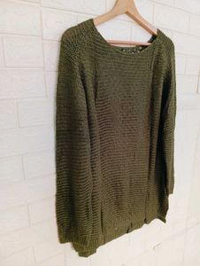 Olive Green Knit Sweater