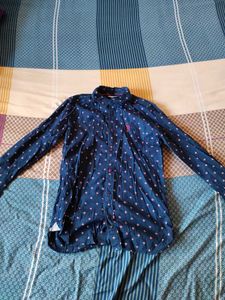 U. S Polo Assn. Patterned Navy Shirt