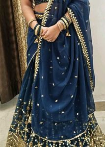 Blue Heavy Lehnga