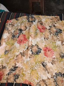 Chiffon Saree Cream Colour Formal