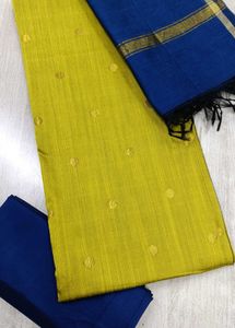 Silk Unstitched Dress Material Set