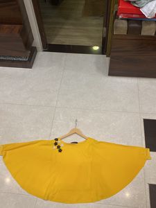 Attractive Yellow Butterfly Type Top