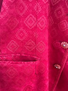 Red Patterned Blazer