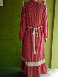 Vintage Polka Dot Maxi Dress