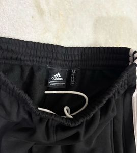 Adidas Black 3 Stripes Straight Fit SweatPants