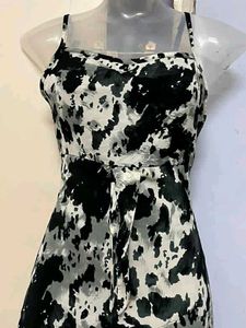 Pinterest yk2 Black &amp; White Print Dress