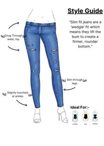 Women Skinny Mid Rise Dark Blue Jeans.  Size -L/32 Inch