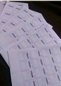 20 Free Up Non Sticky Colour Labels