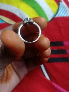original silver engagement diamond ring