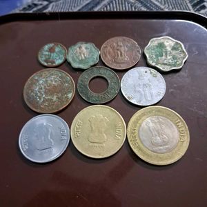 Assorted INDIAN coins