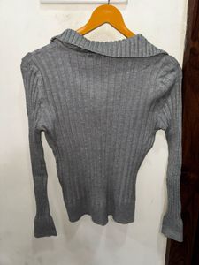 Gray Knit Sweater