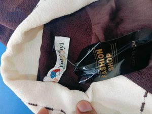 Vintage Burgundy Blazer with White Collar