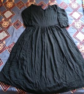 Women black Embroidery Kurti