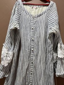 Striped Button-Down Dress