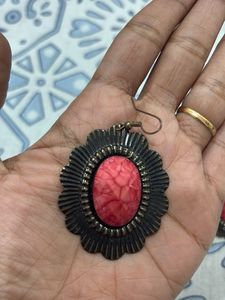 Boho Chic Coral Earrings