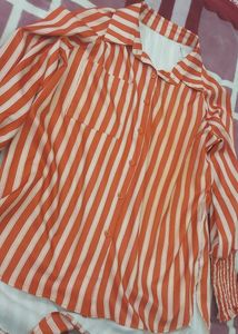 Striped Orange Shirt