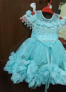 Cute Blue Party Dress