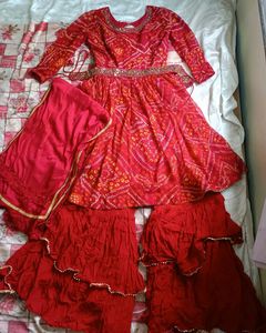 Party Wear Frock Sharara