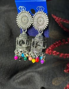 Colorful Jhumka Earrings