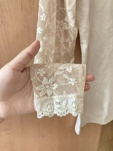Laced Long Sleeve Top