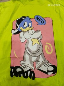 Neon Cartoon Graphic Tee