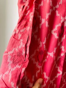 🌷Carrot Color Flowy Red Kurta