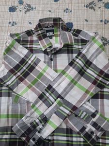 Diesel Plaid Button-Down Shirt