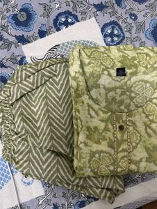 Green Kurta Set