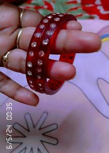Red Maharani Bangles ....❤️☺️
