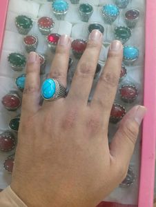 Stylish Blue Stone Boys Ring