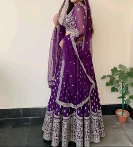 Elegant Purple Lehenga Choli