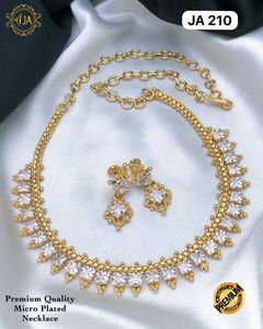 Elegant Gold Plated Necklace Set