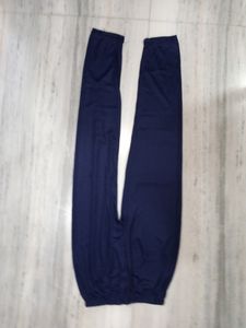 Blue Colour Satin Ankel Length Legging