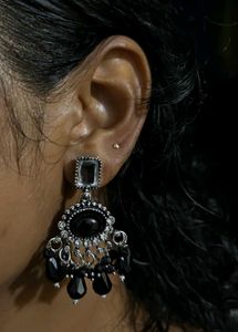 Black Dangle Earrings
