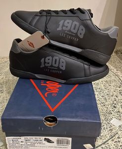 AUTHENTIC LEE COOPER 1908 LACE UPBLACK SNEAKERS