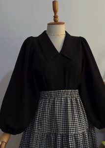 Black Outfit Skirt And Shirt✨