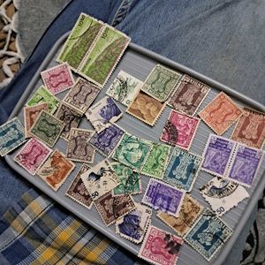50+Random Vintage Indian Stamps.
