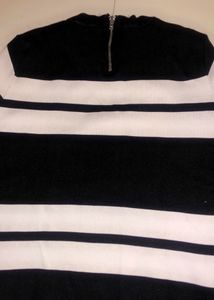 Black Nd White Zara Crop Top