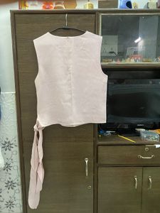 Cute Pink Tie Top
