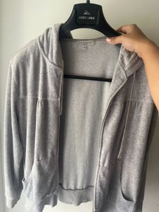 Grey Zip Up Hoodie
