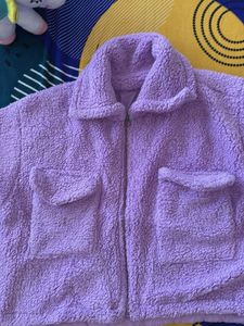 Fuzzy Lilac Jacket