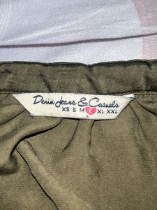 Satin Two Toned Tunic Shirt