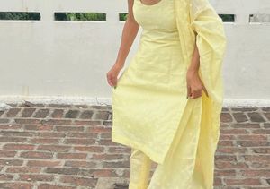 Beautiful Yellow Suit.