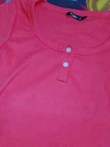 Pink Polo Style T-Shirt