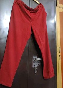 Rust Color Trouser Pant For Girl Or Woman 36 Waist