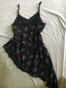 Floral Print Cut Fit N Flare Dress