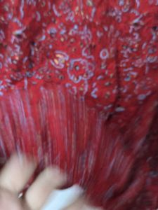 Red Paisley Off-Shoulder Top