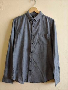 Grey Button-Down Shirt